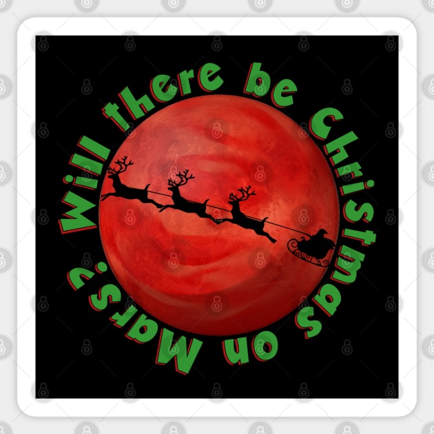 Will There Be Christmas On Mars? (logo) Sticker by jrbactor